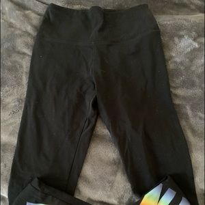 PINK tie dye letter leggings